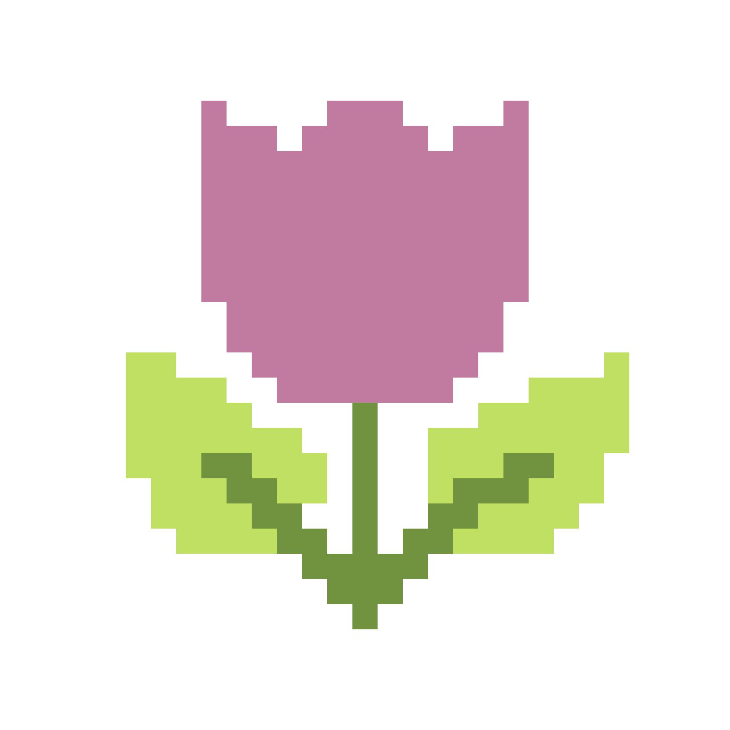 C2C kvačkarski vzorec – Tulipan (29 × 29)