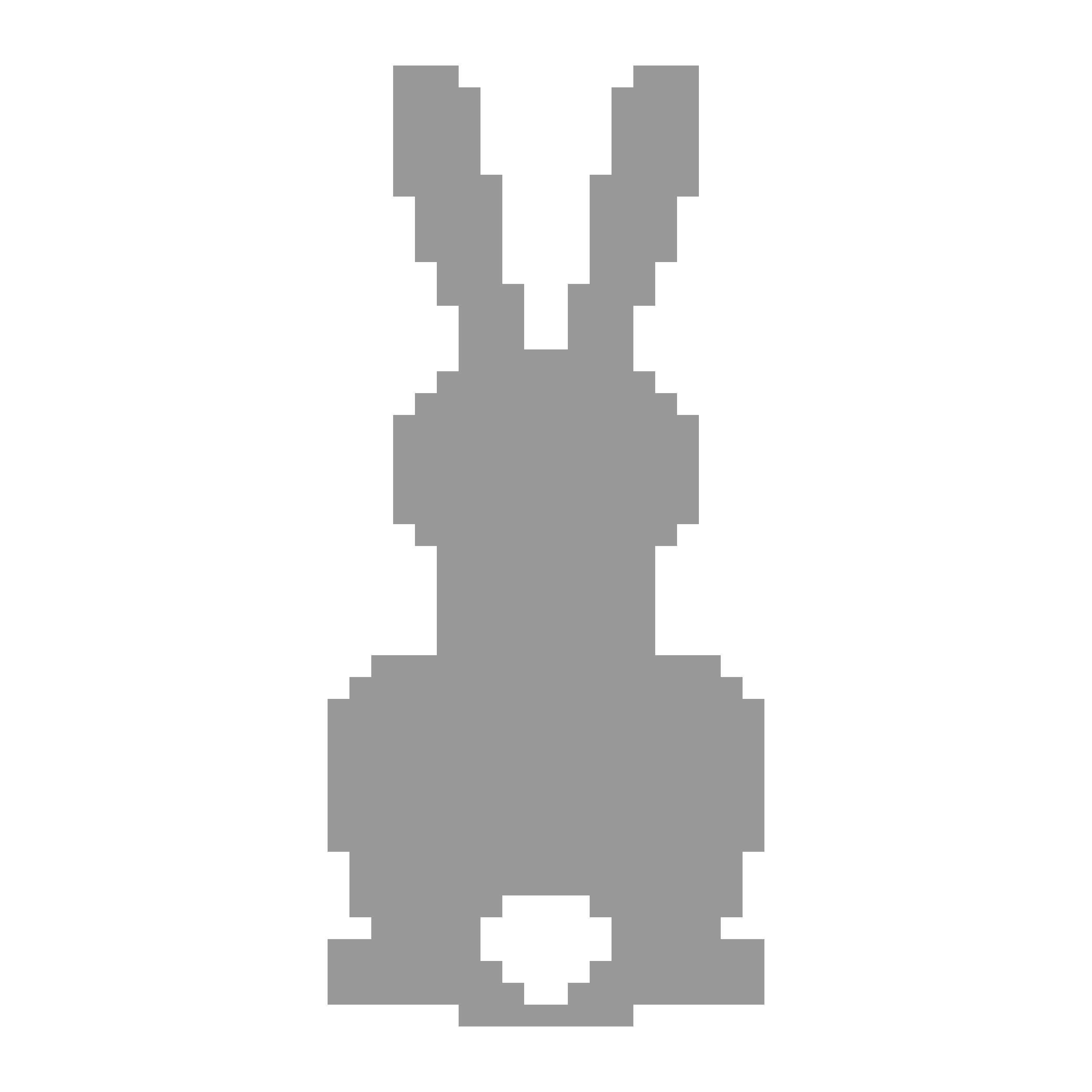 C2C vzorec – zajček (pogled od zadaj)