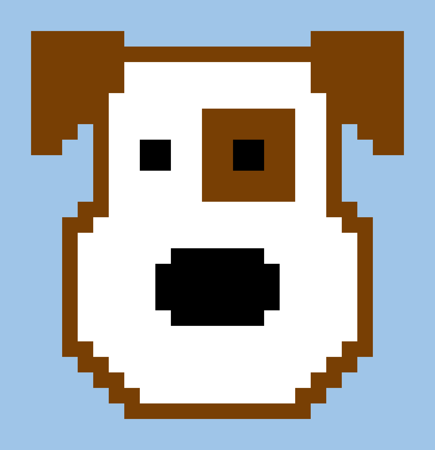 C2C kvačkarski vzorec – Kuža 2 (28 × 29)