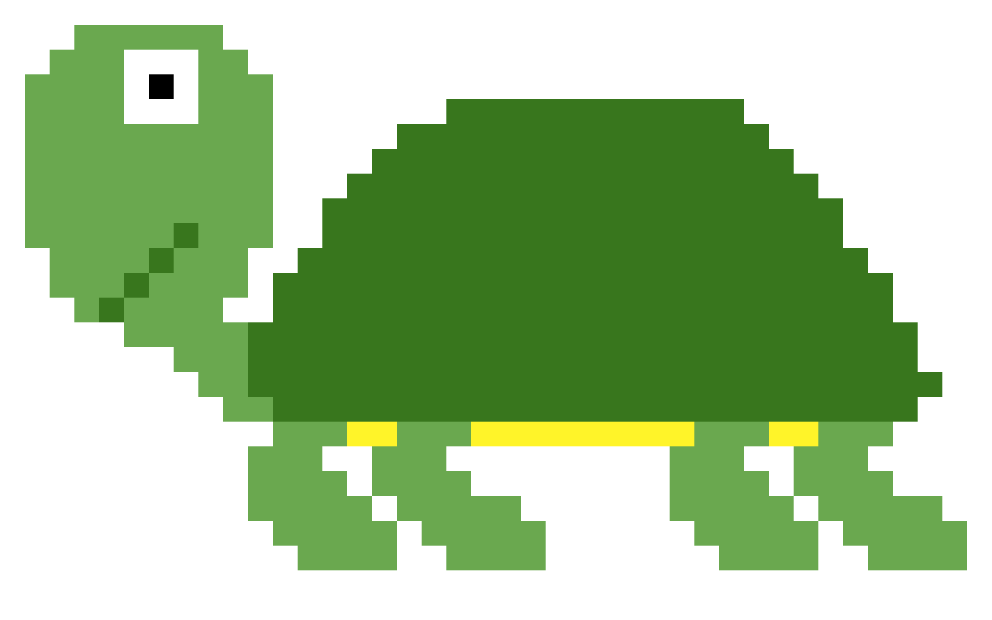 C2C kvačkarski vzorec – Želva (40 × 25)