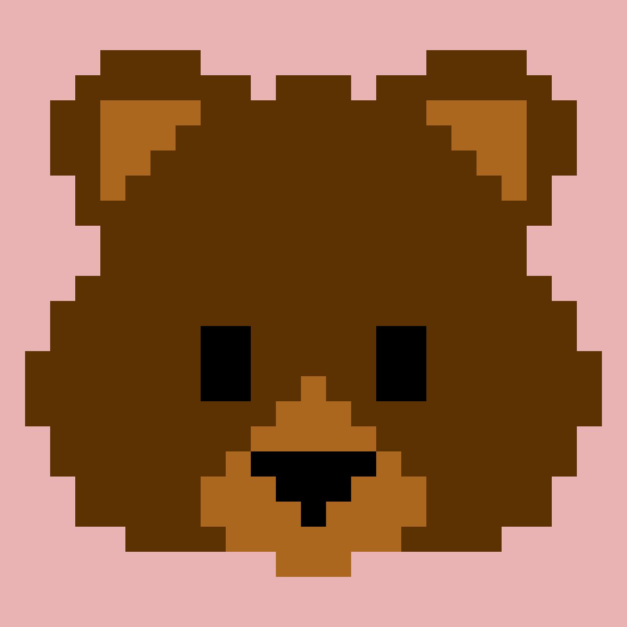 medo3 C2C kvačkarski vzorec – Medvedkov obrazek (25 × 25) - slika 1